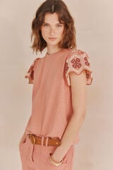 Hoss Intropia Monique. T-shirt bordada Subiu