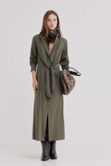 Hoss Intropia Amara. Vestido camiseiro Khaki