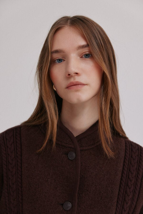 Hoss Intropia Flavia. Casaco austríaca Castanho