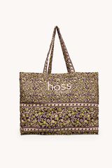 Hoss Intropia Naomi. Mala estampada em algod&atilde;o Multicolorido
