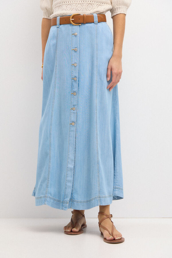 Hoss Intropia Raquel. Floaty midi skirt Blue