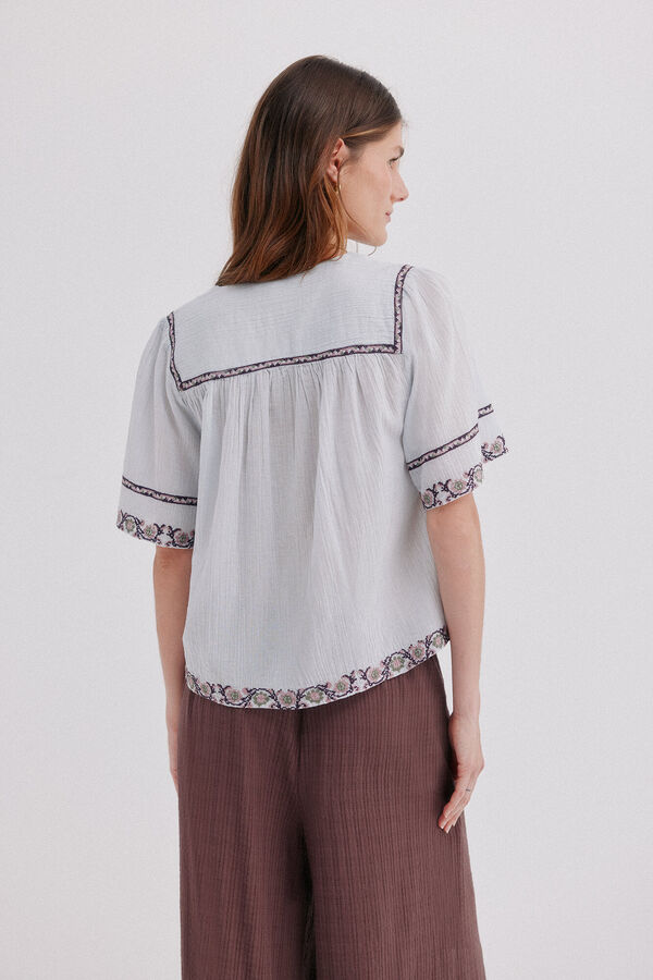 Hoss Intropia Cecile. Blusa fluida Azul