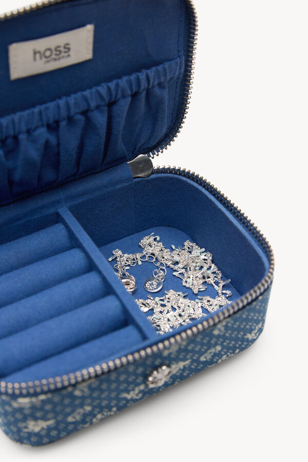 Hoss Intropia Lola. Caixa de joias estampada Azul