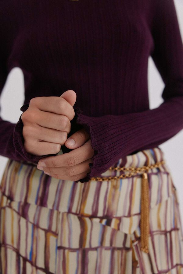 Hoss Intropia Nidia. Top com detalhe de ondas Granada