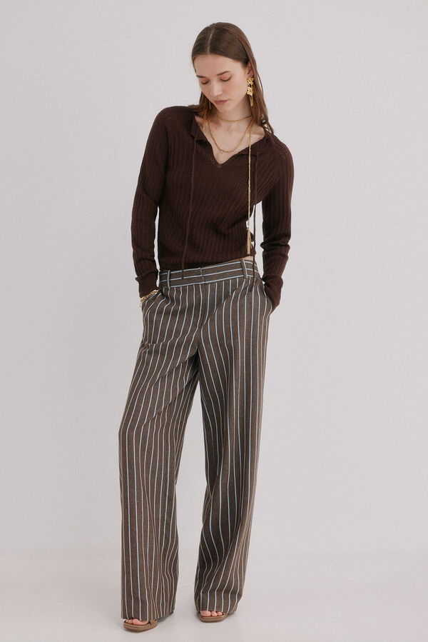 Hoss Intropia Openwork jumper Imala Brown