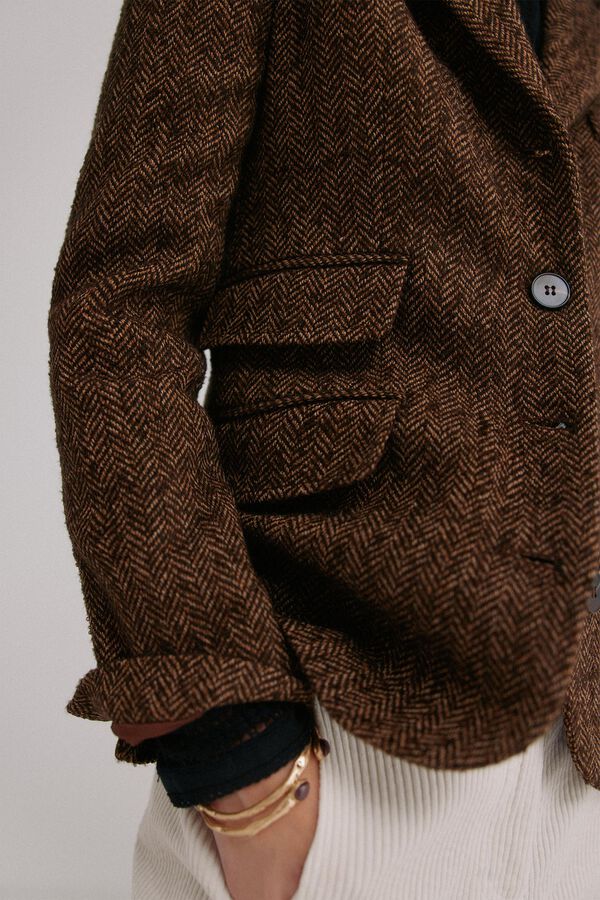 Hoss Intropia Elsa. Blazer espiga Castanho