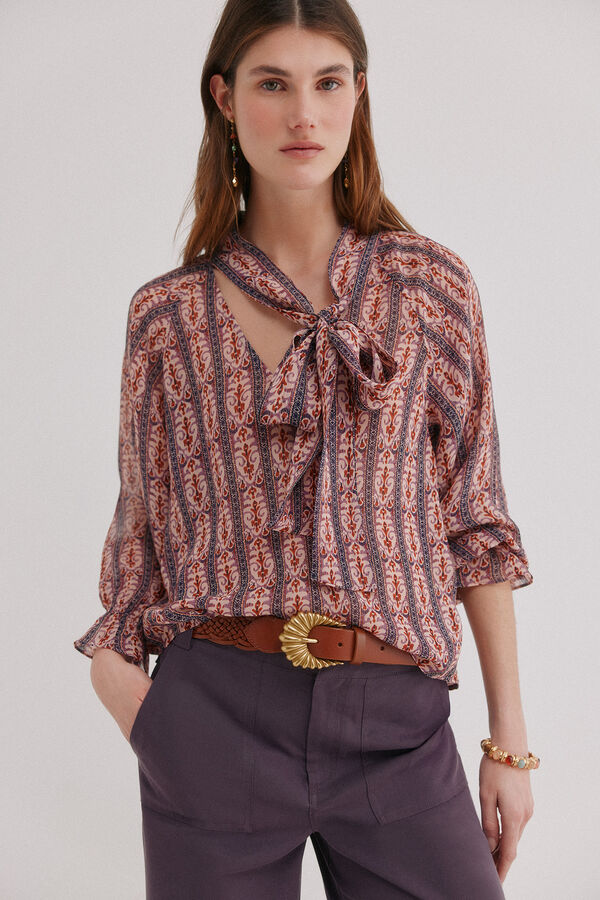 Hoss Intropia Camino. Blusa estampada Rosa