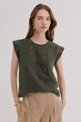 Hoss Intropia Mafi. T-shirt gola redonda Verde