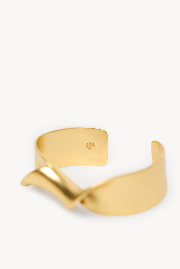 Hoss Intropia Luisa. Brazalete bañado en oro Dorado