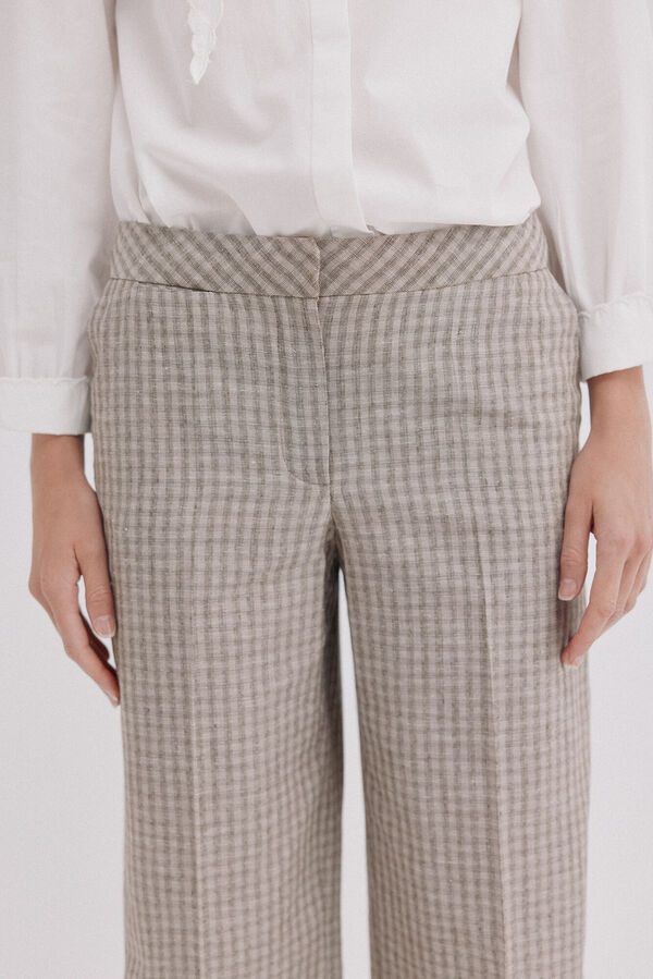 Hoss Intropia Presley. Cal&ccedil;a de riscas Ecru