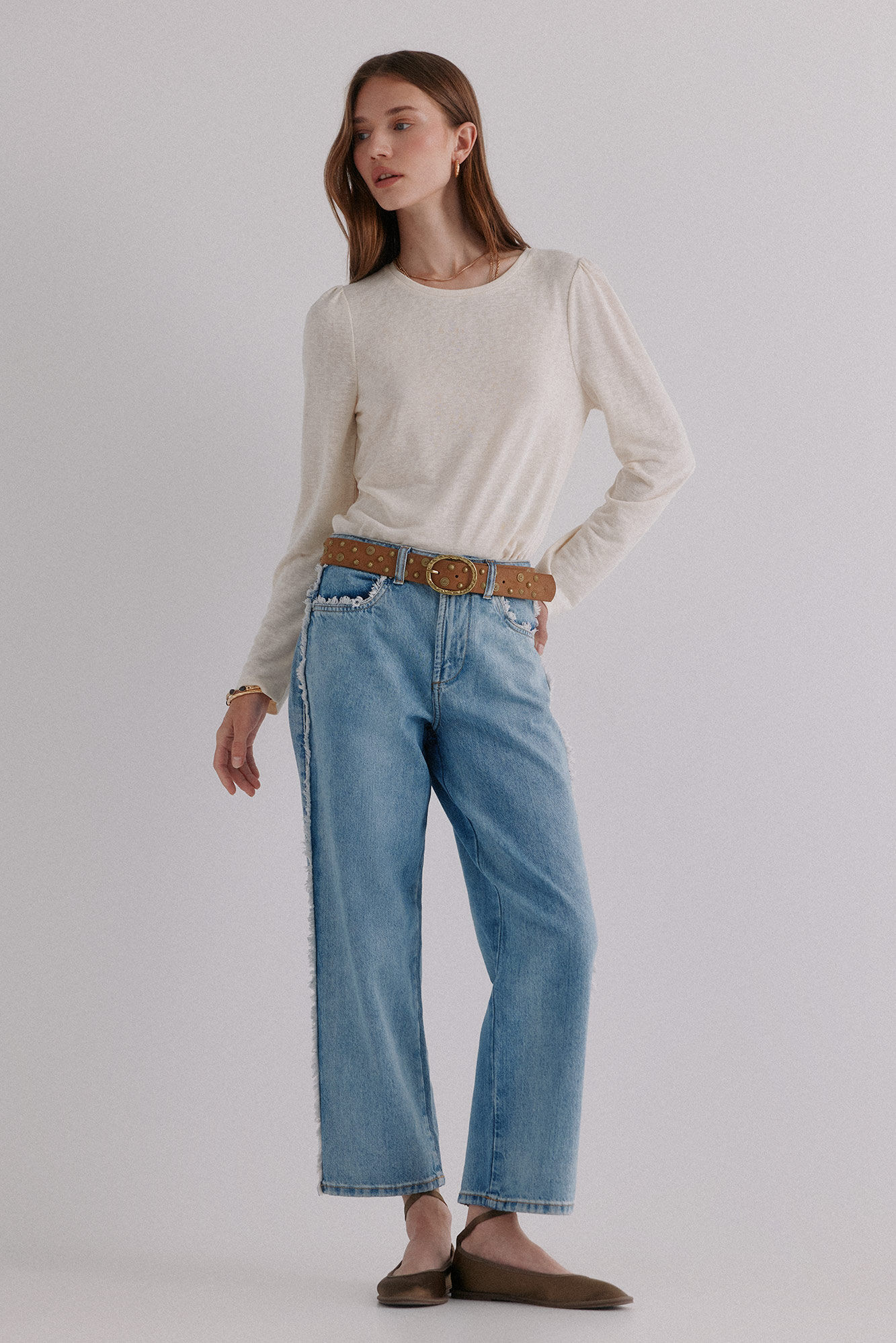 Hoss Intropia Margot. Camiseta manga manga