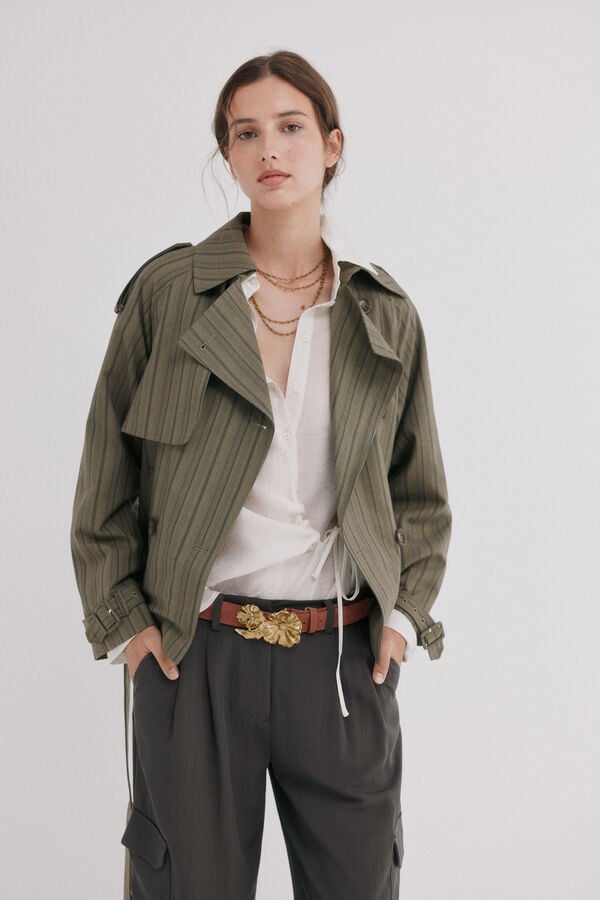 Hoss Intropia Elvira. Trench curto Verde