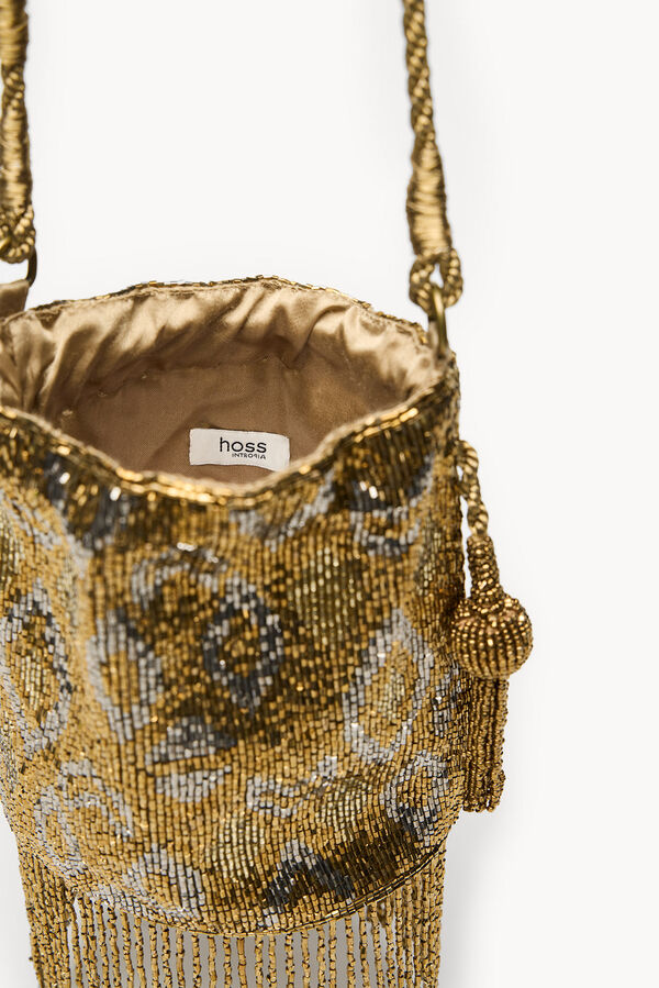 Hoss Intropia Nara. Bolsa de contas Dourado