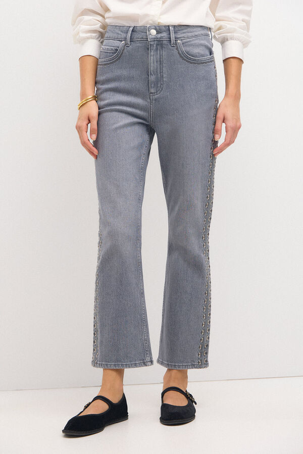 Hoss Intropia Ondina. Boot Cut Jeans Gray