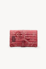 Hoss Intropia Celia. Printed cotton jewellery pouch Pink