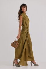 Hoss Intropia Liliane. Vestido midi Verde