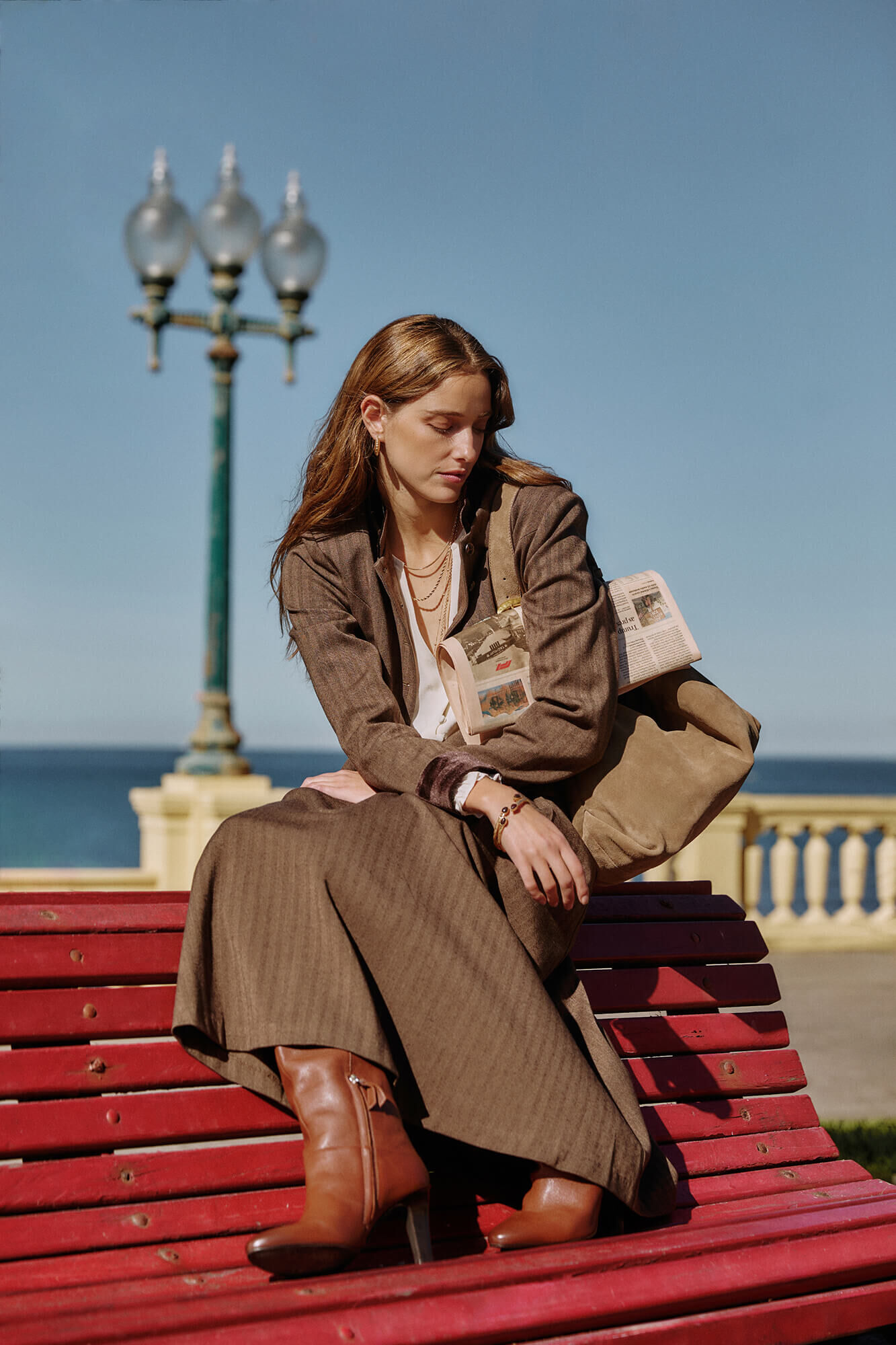 Hoss Intropia Reyes. Falda con pliegues