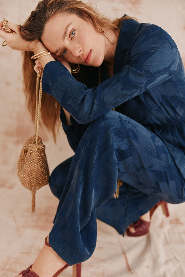 Hoss Intropia Emma. Jaqueta jacquard Azul