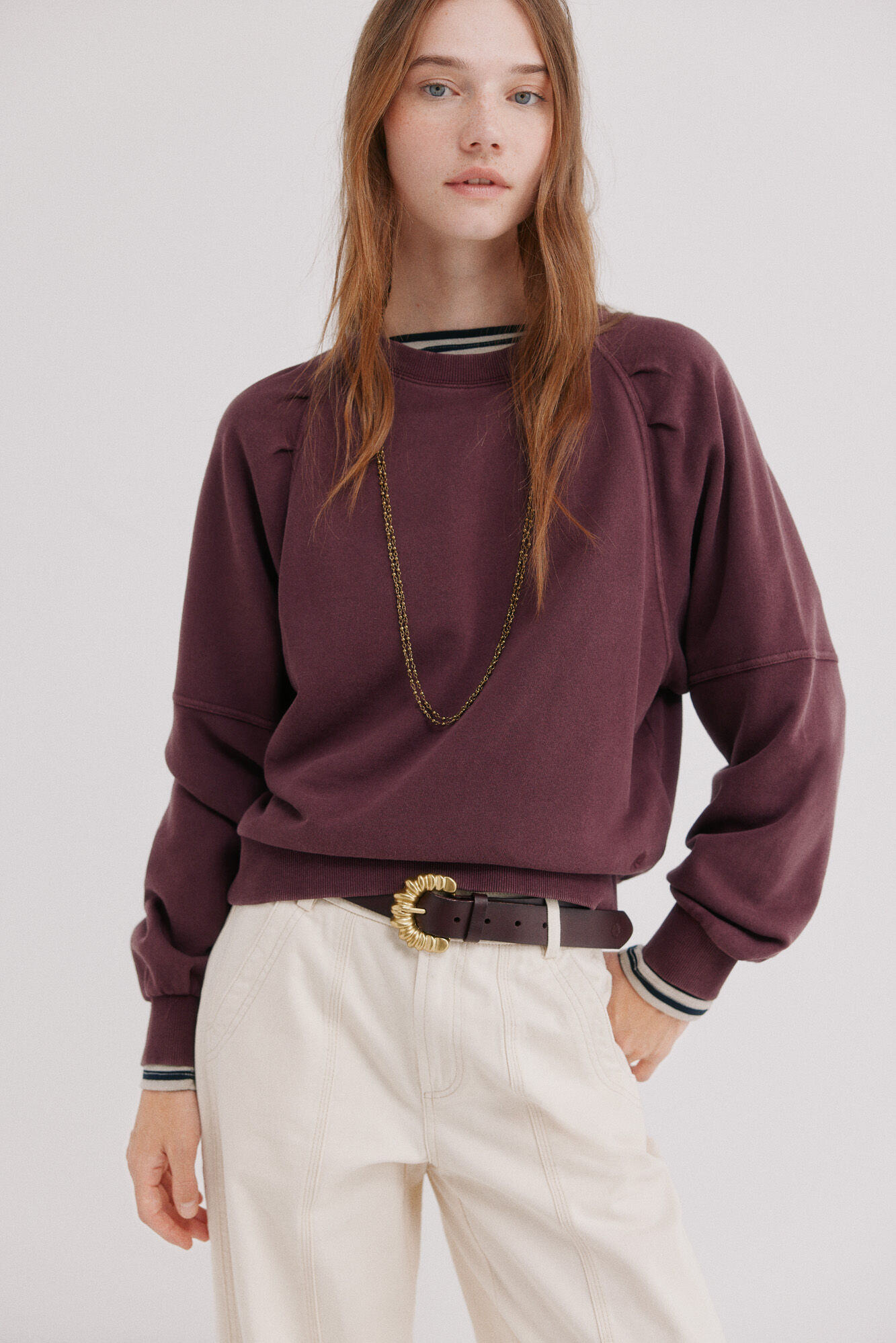 Hoss Intropia Maiara. Sweatshirt com efeito lavado