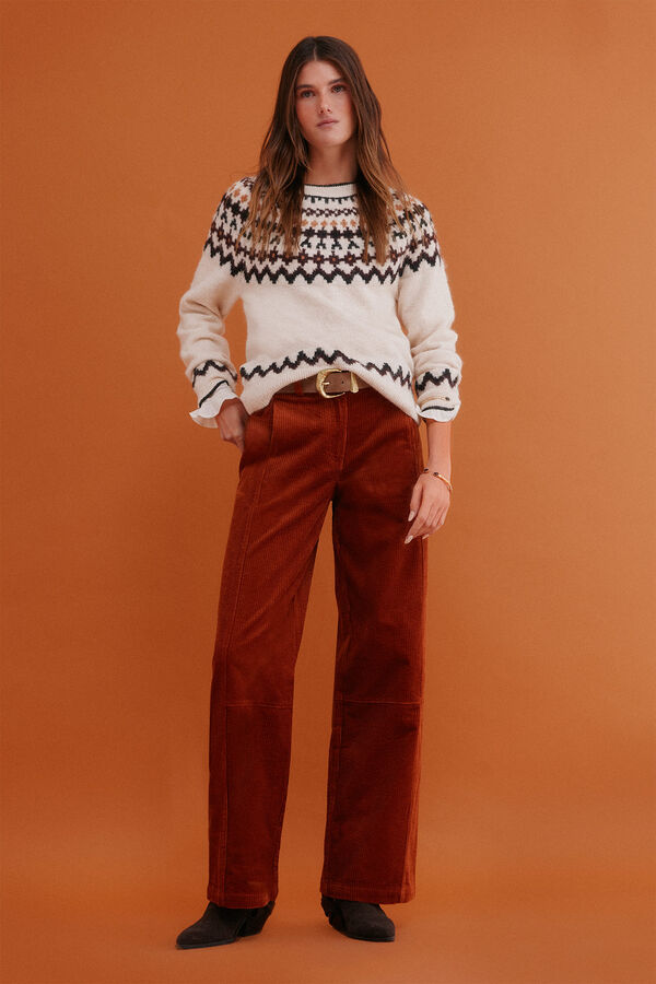 Hoss Intropia Ilma. Camisola grega Beige