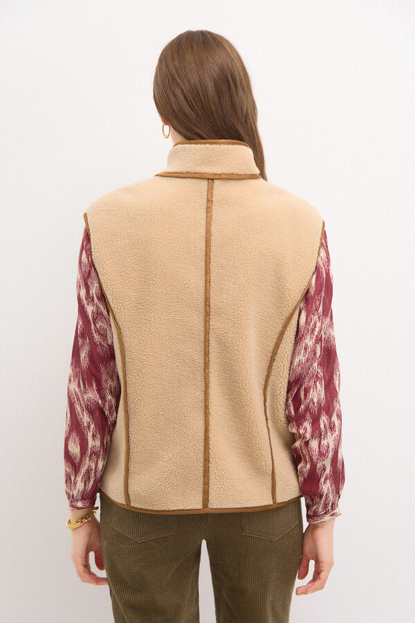 Hoss Intropia Daria. Short double-sided vest Ivory