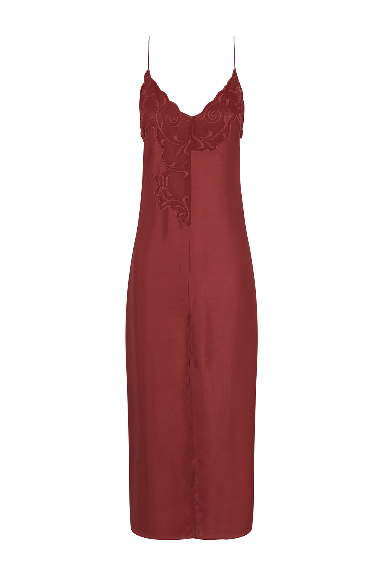 Hoss Intropia Vestido lencero bordado Amalia