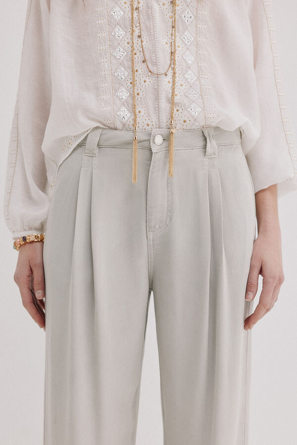 Hoss Intropia Bianca. Denim tencel Cinzento