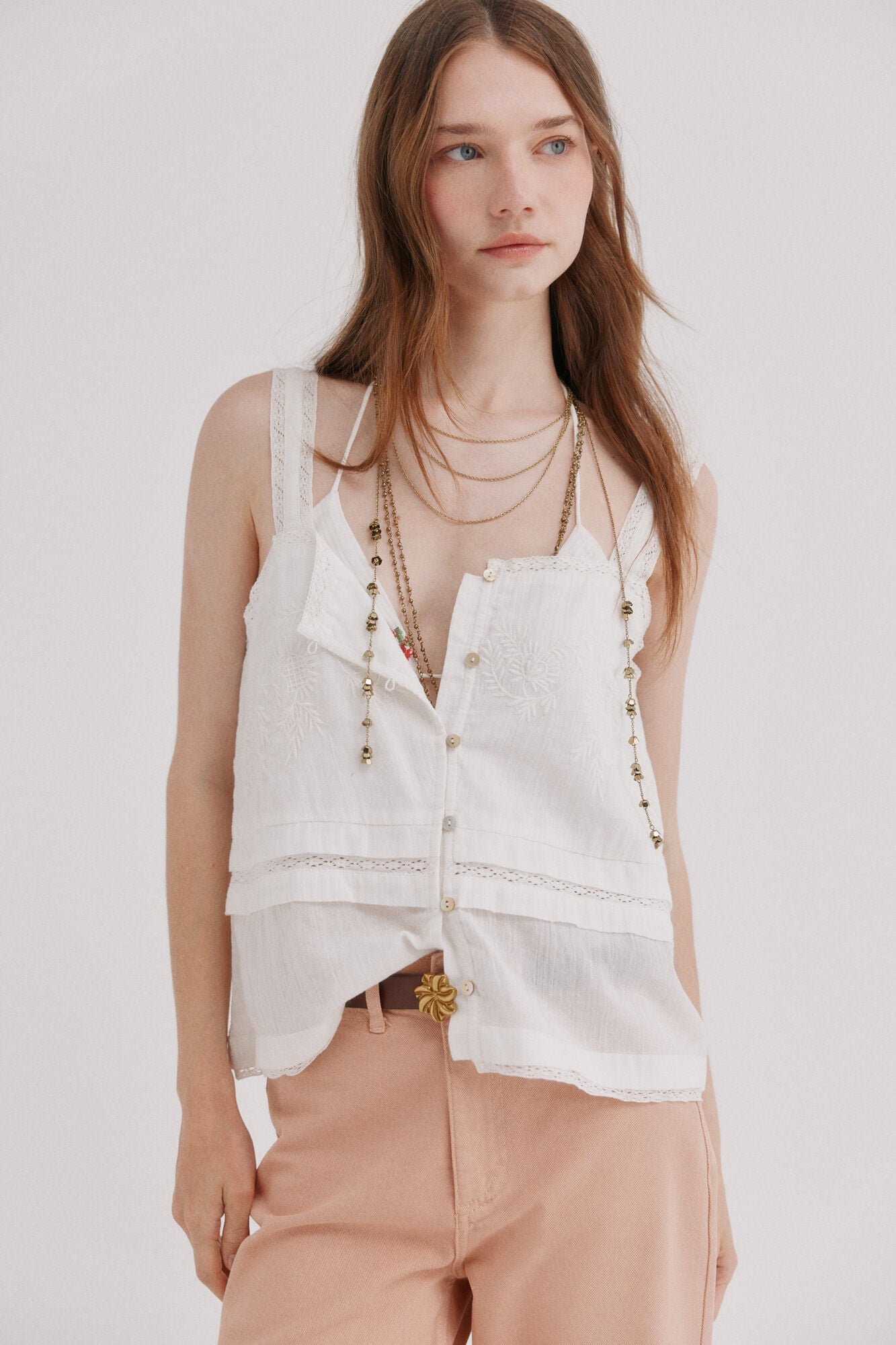 Hoss Intropia Camisa fluida Camelia
