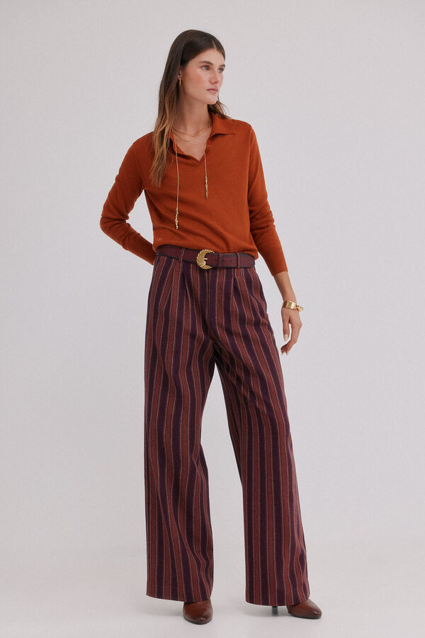 Hoss Intropia Idoia. Cárdigan con cuello solapa Naranja