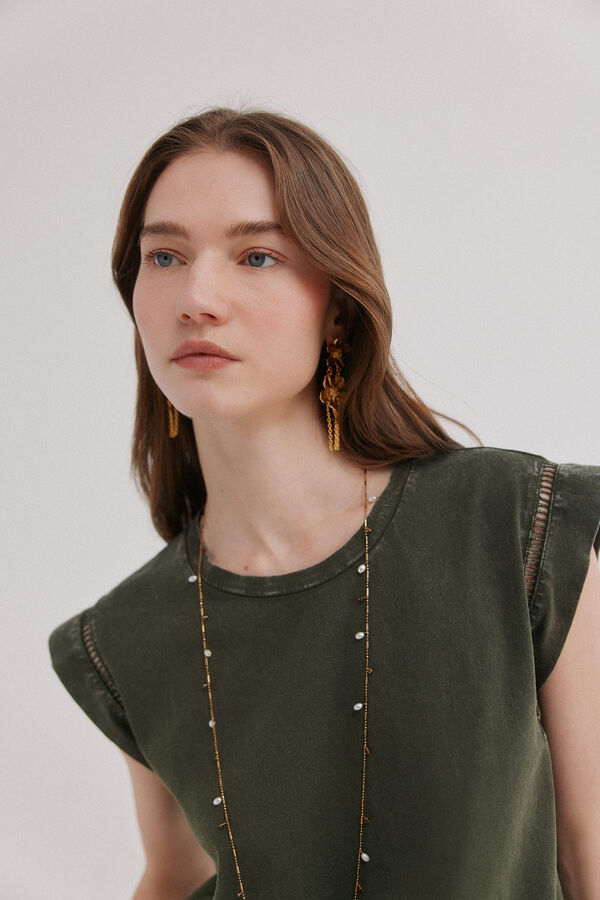 Hoss Intropia Mafi. T-shirt gola redonda Verde