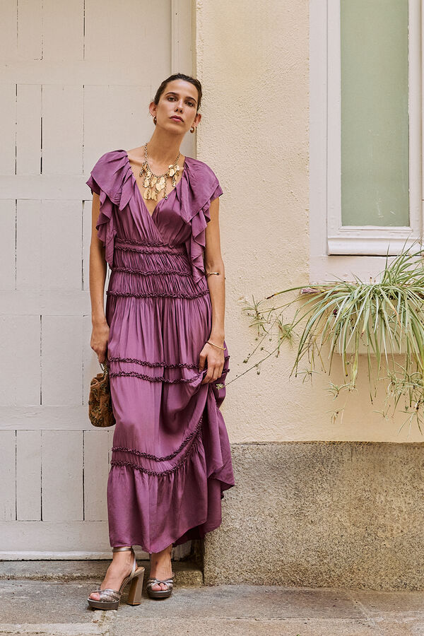 Hoss Intropia Anna. Vestido fluido Roxo