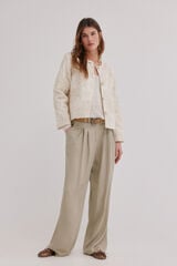 Hoss Intropia Eider. casaco jacquard Ecru