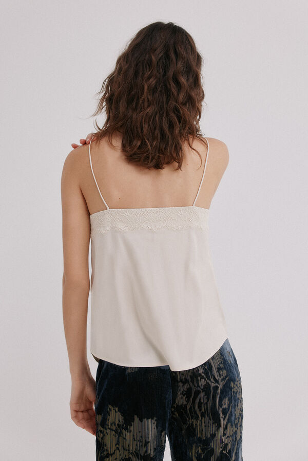 Hoss Intropia Cristina. Top de lingerie Ecru