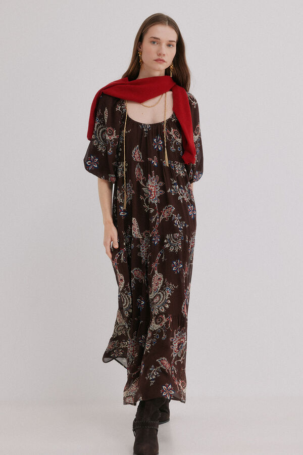 Hoss Intropia Adela. Vestido estampado Castanho