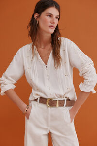 Hoss Intropia Covadonga. Blusa bordada