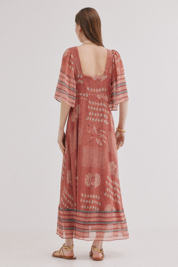 Hoss Intropia Ana. Vestido midi fluido Multicolorido