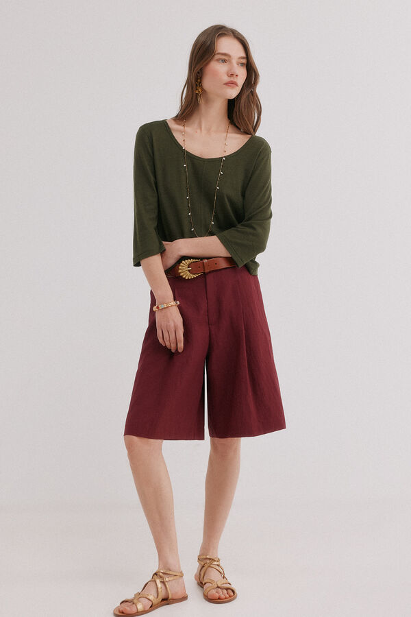 Hoss Intropia Mona. T-shirt gola redonda Verde