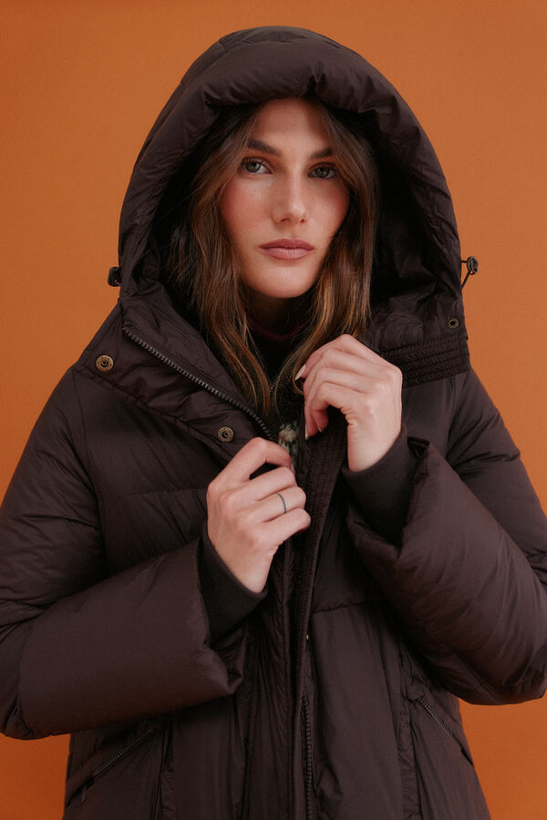 Hoss Intropia Diletta. Puffer trainers Brown