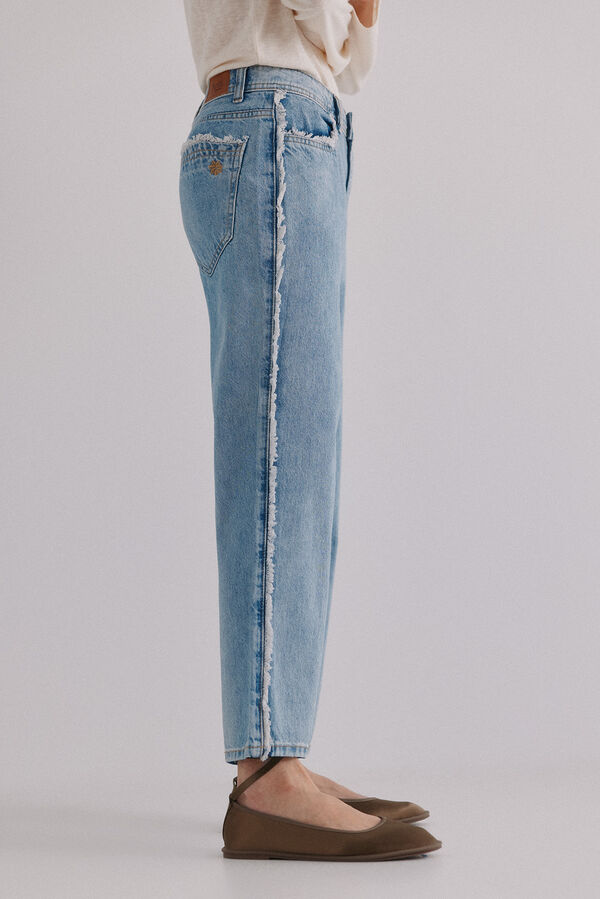 Hoss Intropia Berta. Jeans desfiado Azul