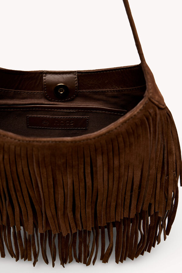 Hoss Intropia Noelia. Mala com franjas Castanho