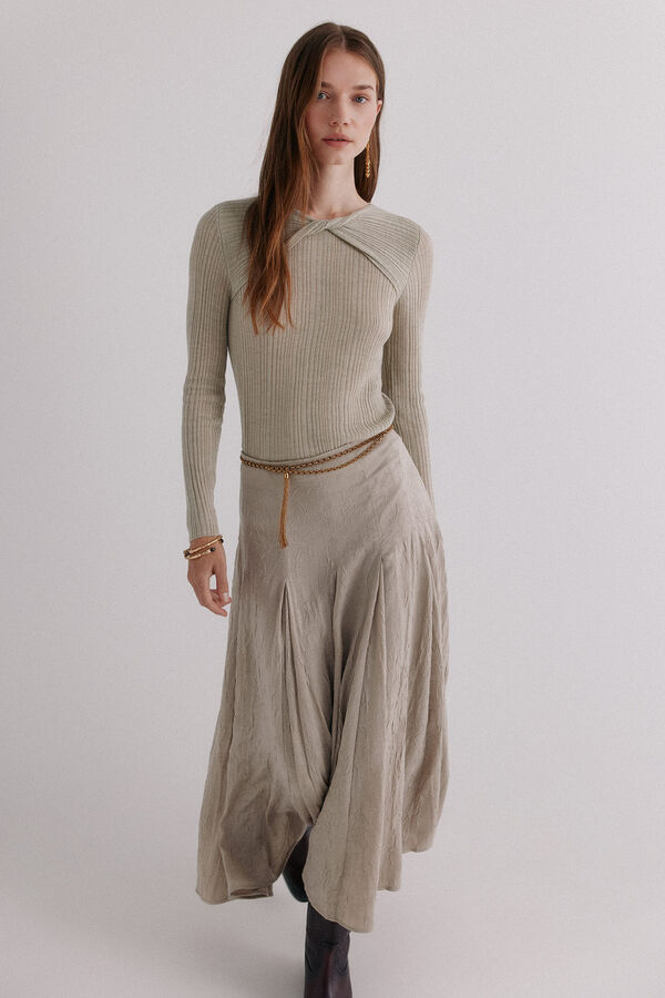 Hoss Intropia Rosa. Godets skirt Gray