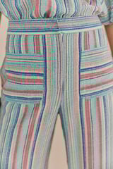 Hoss Intropia Perla. Calças estampadas Azul
