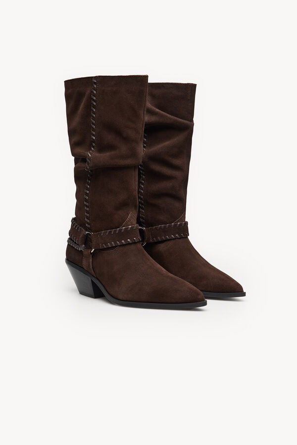 Hoss Intropia Maialen. Botas de croute  Castanho