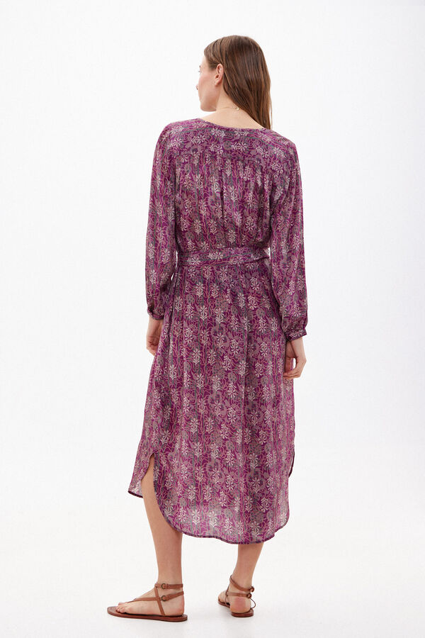 Hoss Intropia Valentina. Printed midi dress Purple