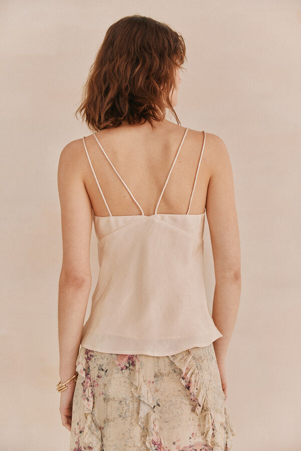 Hoss Intropia Gertrude. Lingerie top. Beige