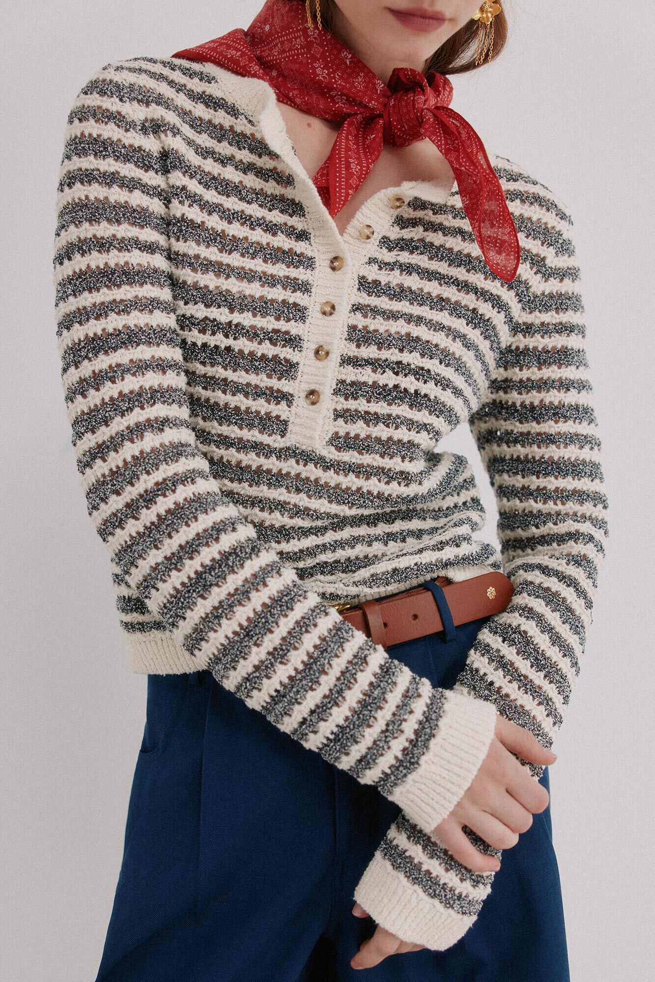 Hoss Intropia Ida. Jersey a rayas