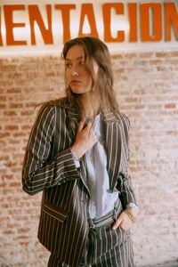 Hoss Intropia Elia. blazer &agrave;s riscas