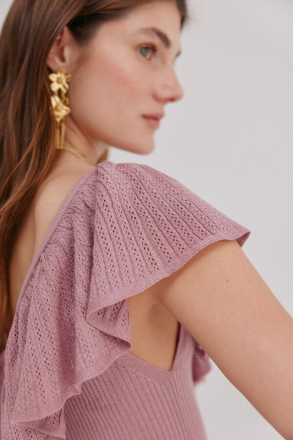 Hoss Intropia Inna. Top com folho Subiu