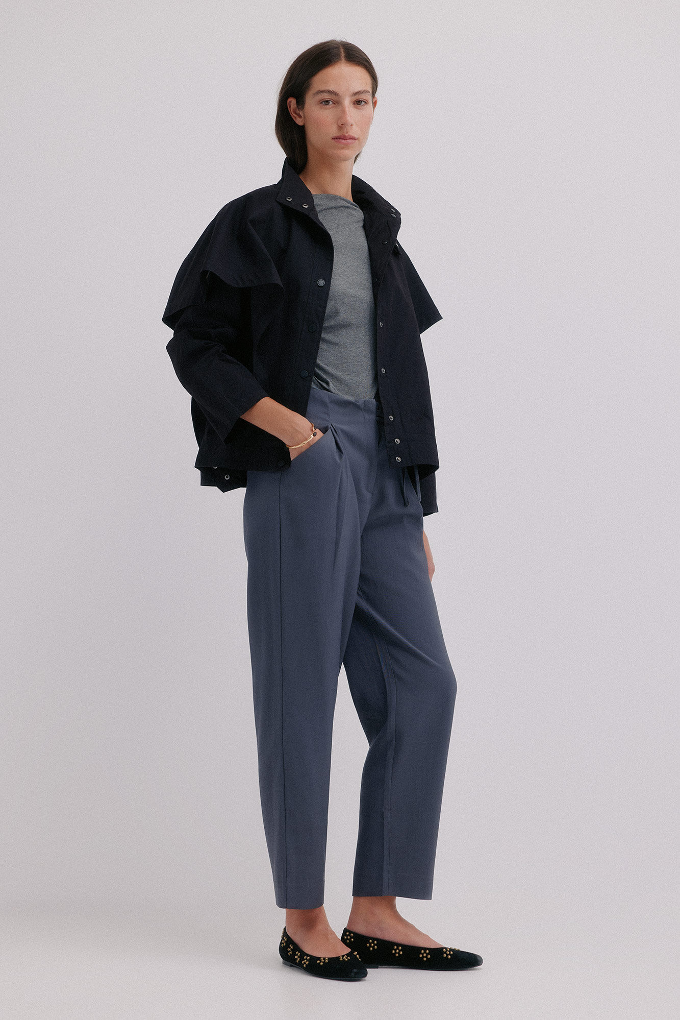 Hoss Intropia Piper. Pantal&oacute;n con lazada