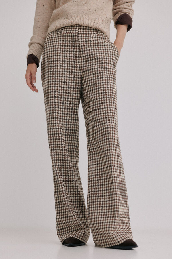 Hoss Intropia Prado. Cal&ccedil;a xadrez Ecru